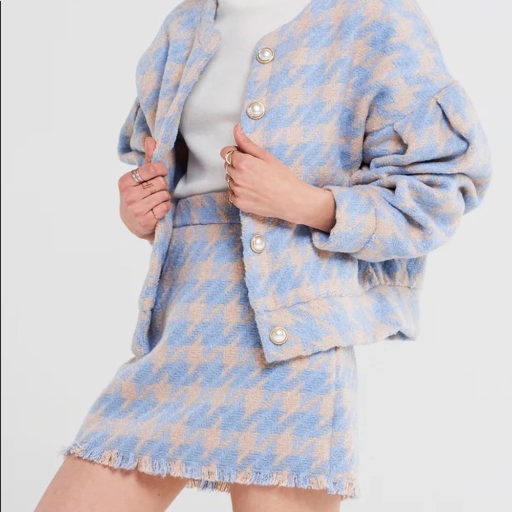 Storets lori houndstooth mini skirt